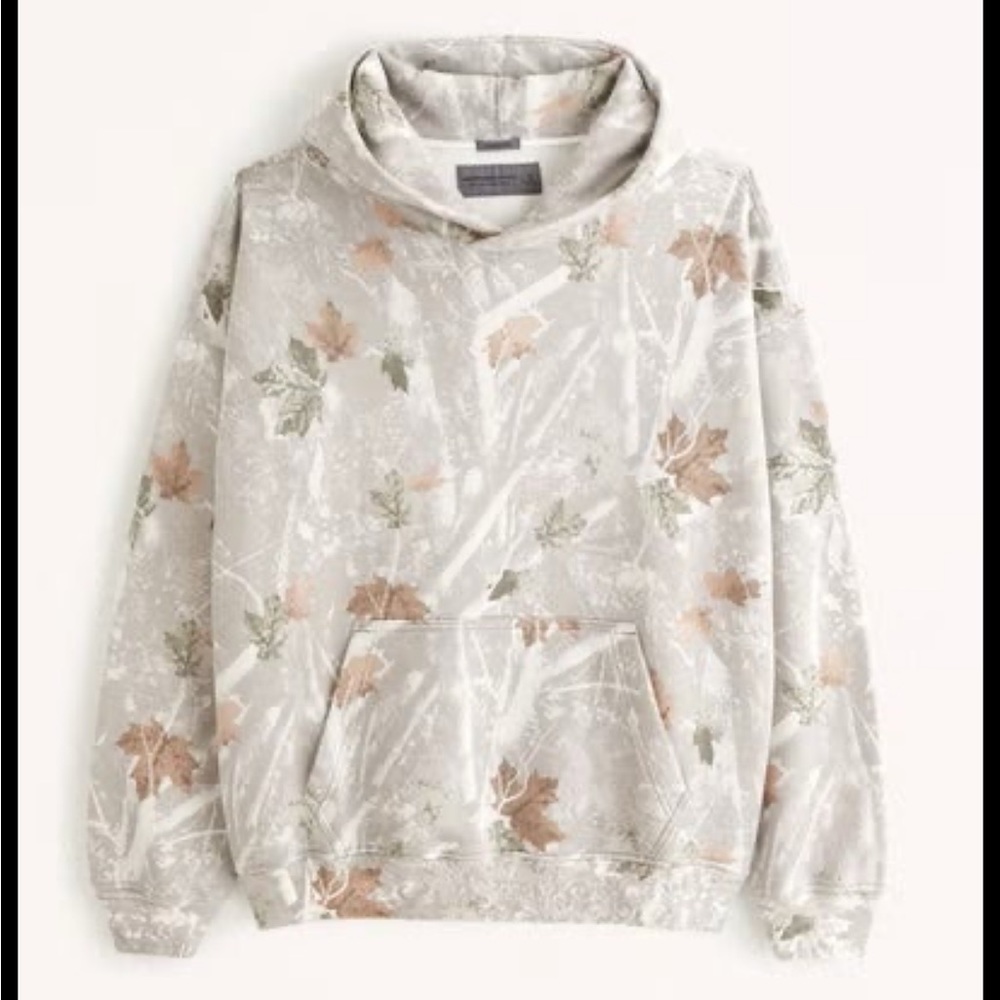 Abercrombie off white Camo hoodie